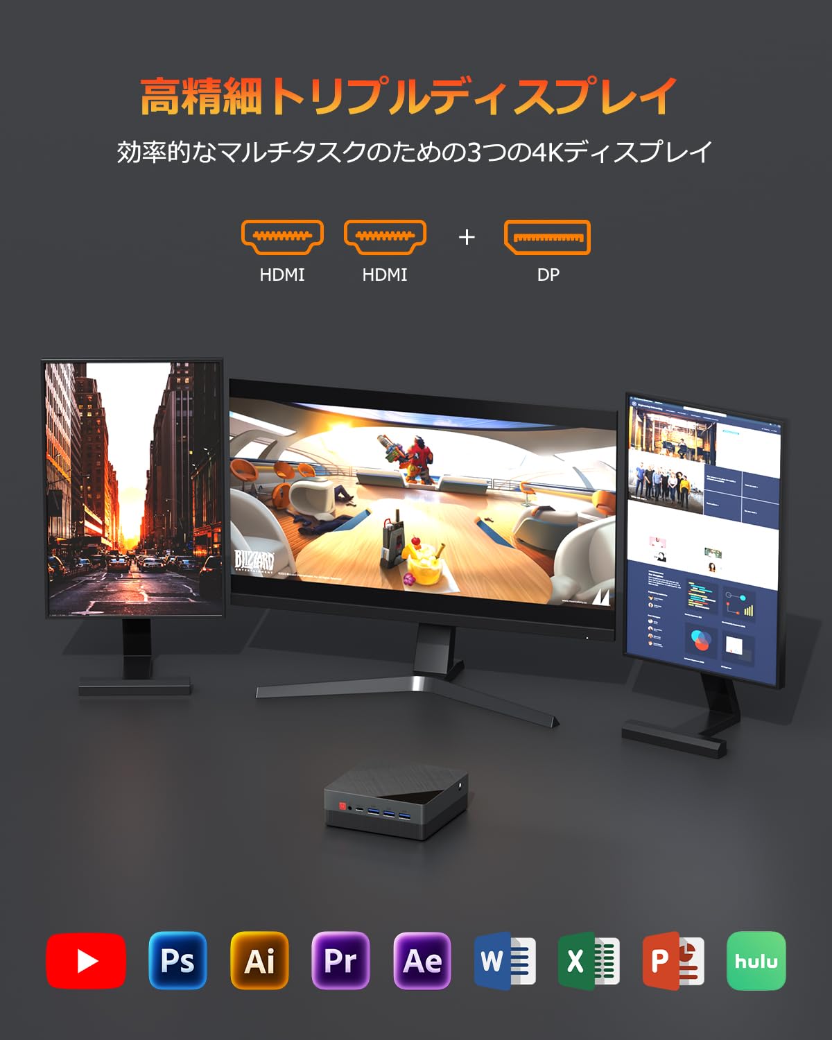Amazon.co.jp: YCTipcミニPC Ryzen 5 4500U [2つ2.5GLANポート] 8GB
